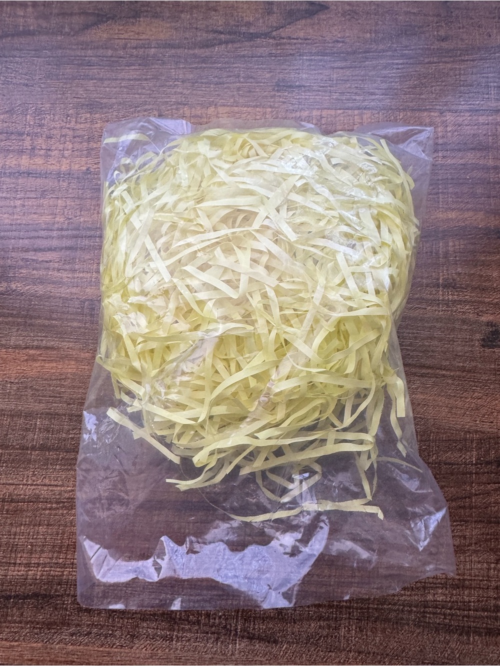 New Light Yellow Crinkle Shredded Paper Filler for Gift Boxes Baskets